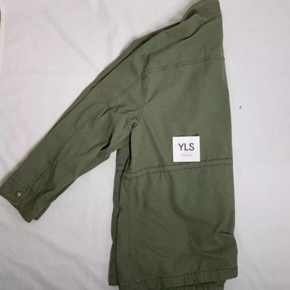 Old Navy Plus Size Green Cotton Denim Canvas Chore Style Jacket Women's Size 2X - Picture 6 of 7